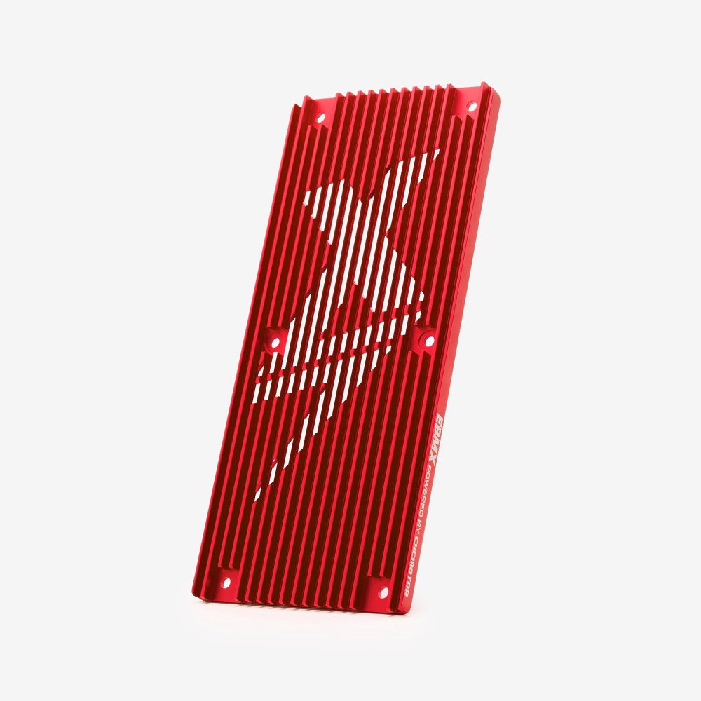 EBMX X-9000 Motor Controller Heat Sink version 3 Red