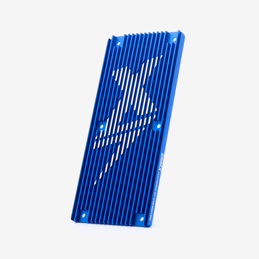 EBMX X-9000 Motor Controller Heat Sink version 3 Blue