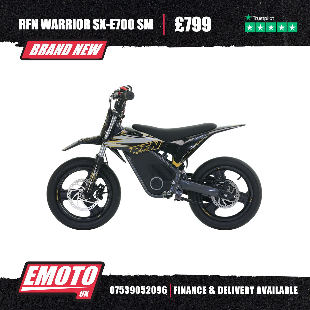 Warrior SX-E700 SM - Black/Gold