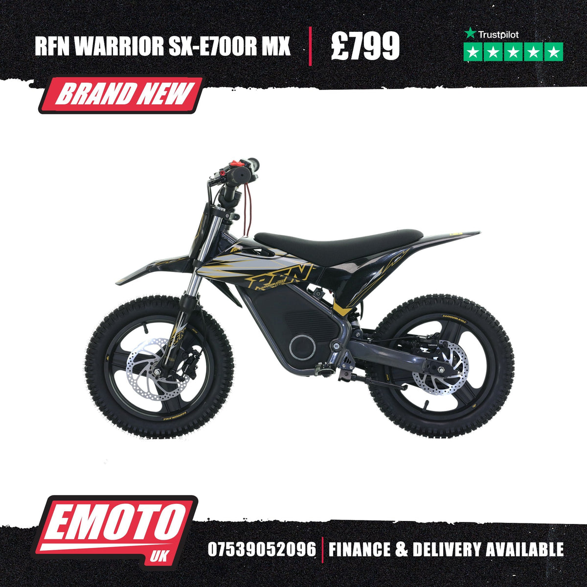 Warrior SX-E700R MX - Black/Gold