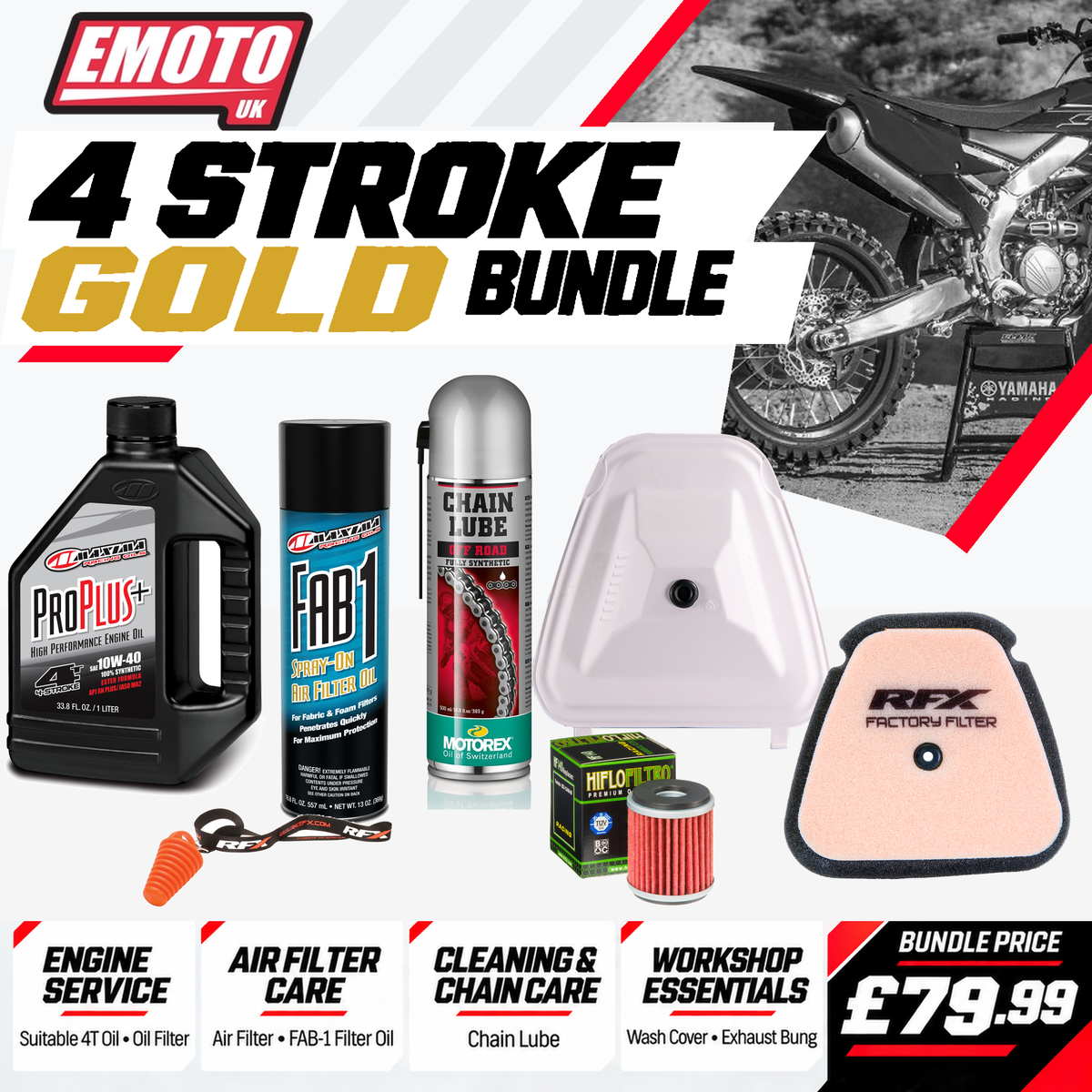 4T Bike Bundle - Gold