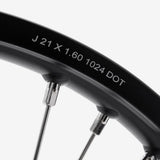 Full-E Charged Front and Rear Wheel Set 21inch x 1.6 and 18inch x 2.15 for SRUB Silver Spokes