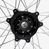 Full-E Charged Front and Rear Wheel Set 21inch x 1.6 and 18inch x 2.15 for SRUB Silver Spokes