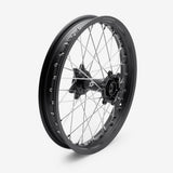 Full-E Charged Front and Rear Wheel Set 21inch x 1.6 and 18inch x 2.15 for SRUB Silver Spokes