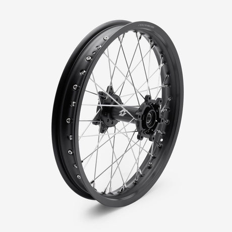 Full-E Charged Front and Rear Wheel Set 21inch x 1.6 and 18inch x 2.15 for SRUB Silver Spokes