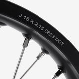 Full-E Charged Front and Rear Wheel Set 21inch x 1.6 and 18inch x 2.15 for SRUB Silver Spokes
