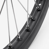 Full-E Charged Front and Rear Wheel Set 21inch x 1.6 and 18inch x 2.15 for SRUB Silver Spokes