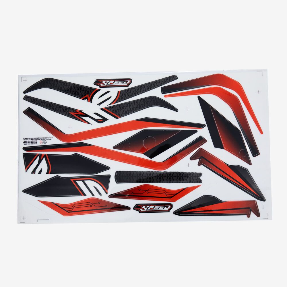 Talaria Orange Graphics Kit Long Tail