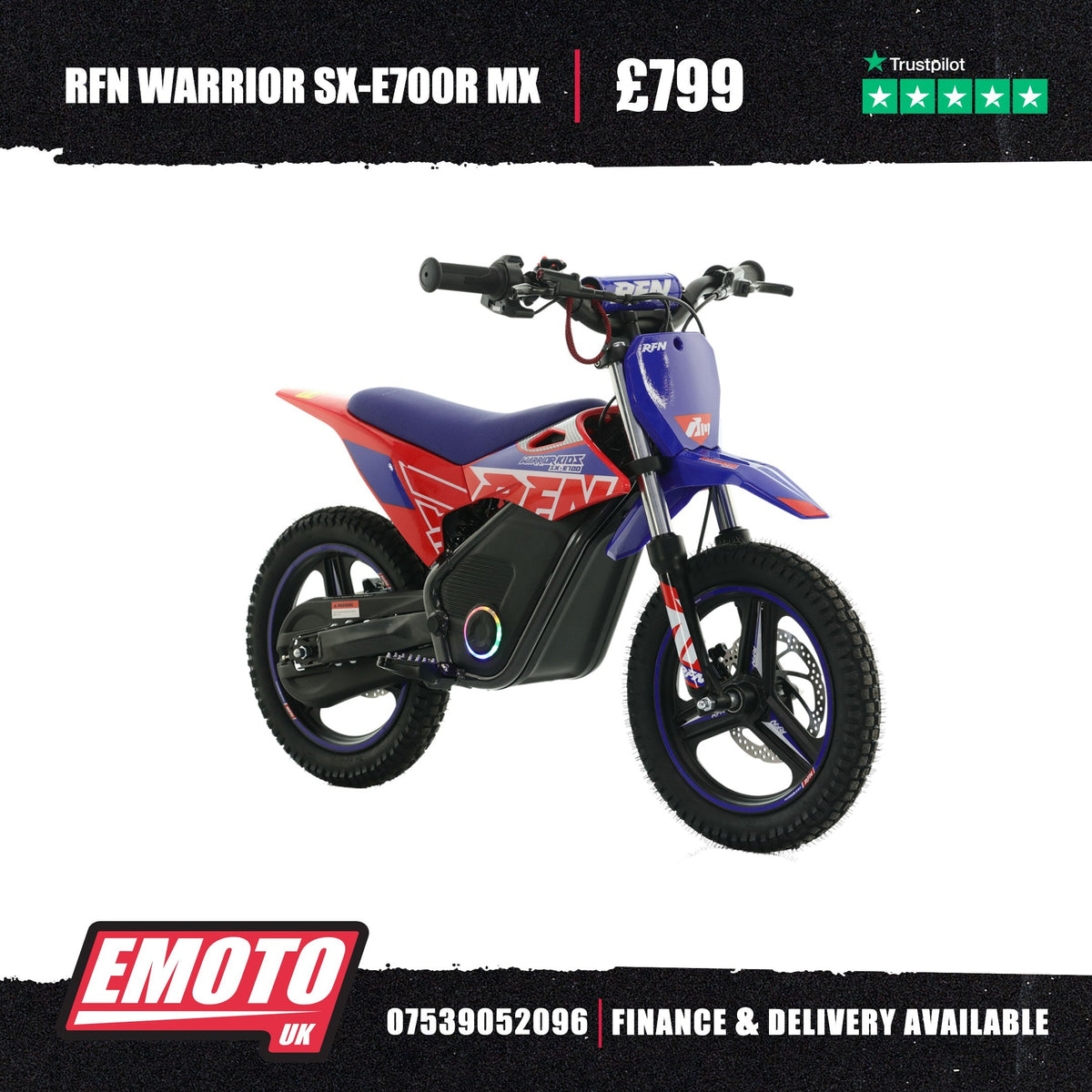 Warrior SX-E700R MX - Blue/Red