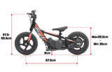 12" Electric Balance Bike - Orange